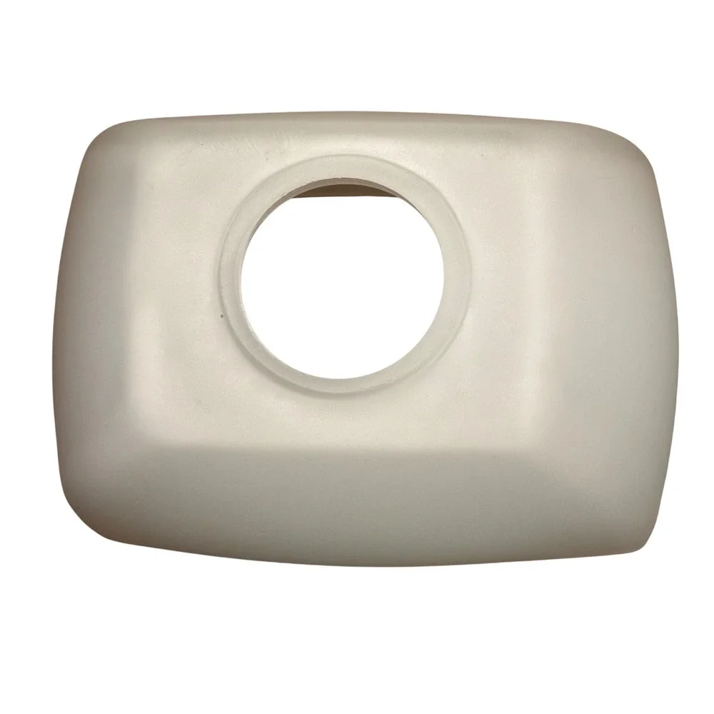 MCM White Frosted Glass Rectangular Bell Lamp Shade Replacement Globes Set of 4